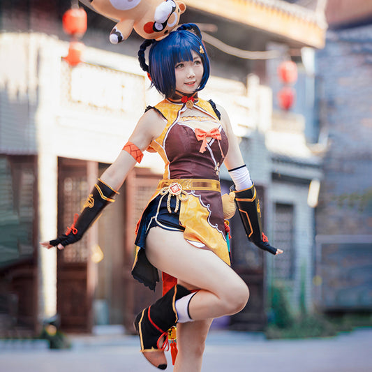 Genshin Impact Xiangling Cosplay Costumes