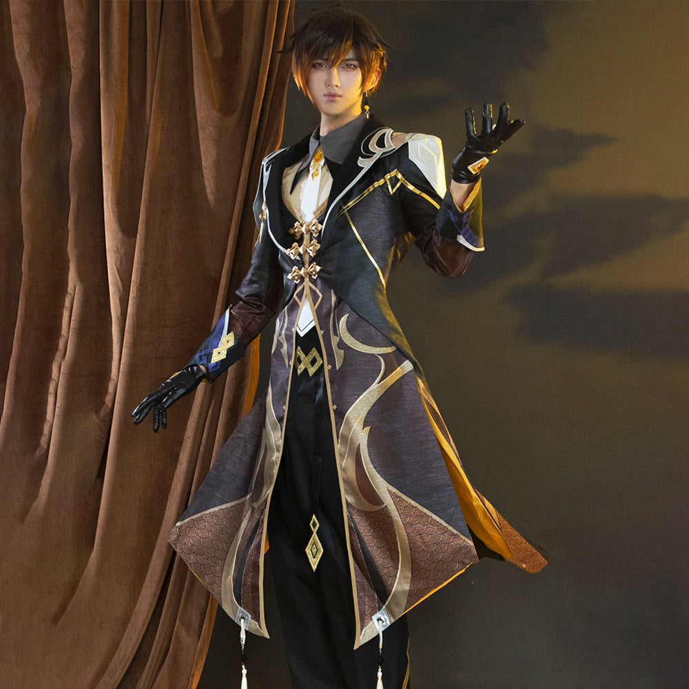 Genshin Impact Zhongli Cosplay Costumes