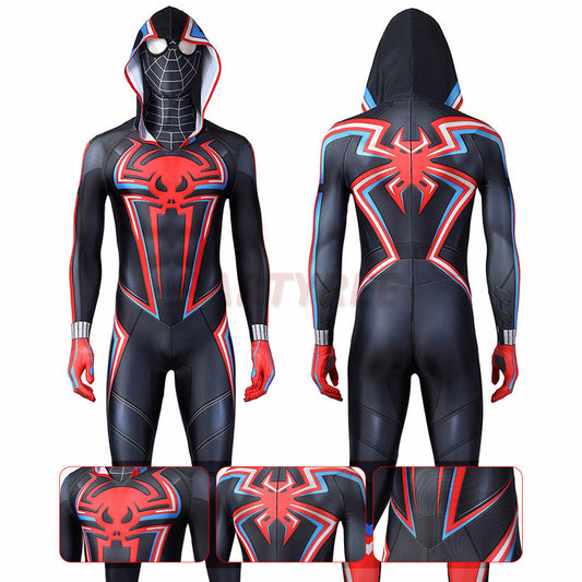 Spiderman PS5 Miles Morales 2099 Cosplay Jumpsuit