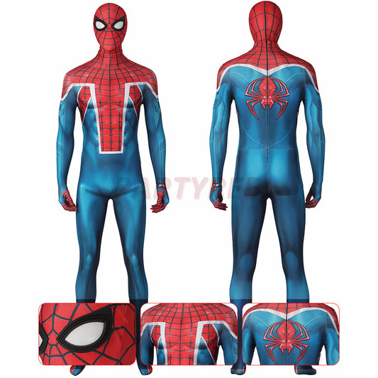 Spiderman PS5 William Braddock Cosplay Costume Spider-UK Jumpsuit