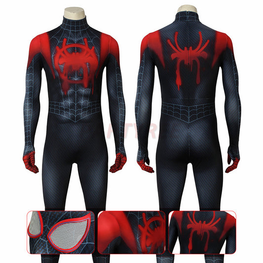 Ultimate Spider-man Costume Into the Spider-Verse Miles Morales Bodysuit