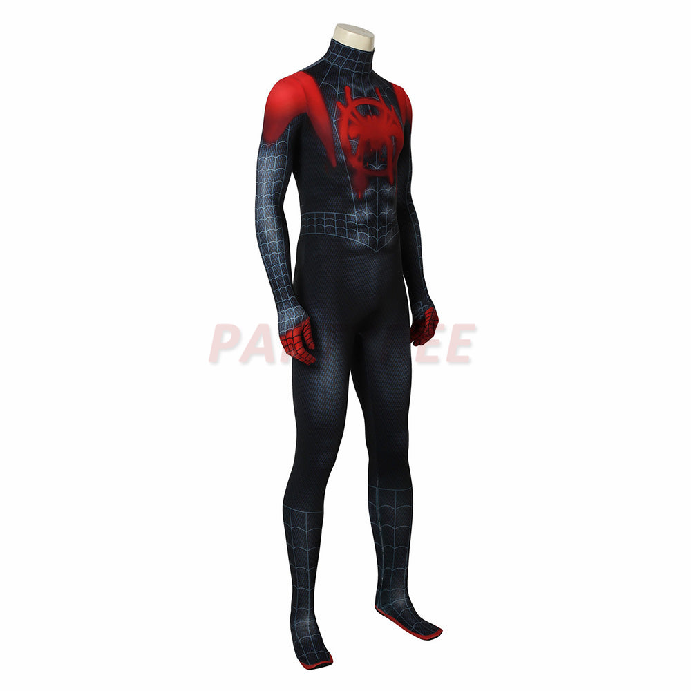 Ultimate Spider-man Costume Into the Spider-Verse Miles Morales Bodysuit