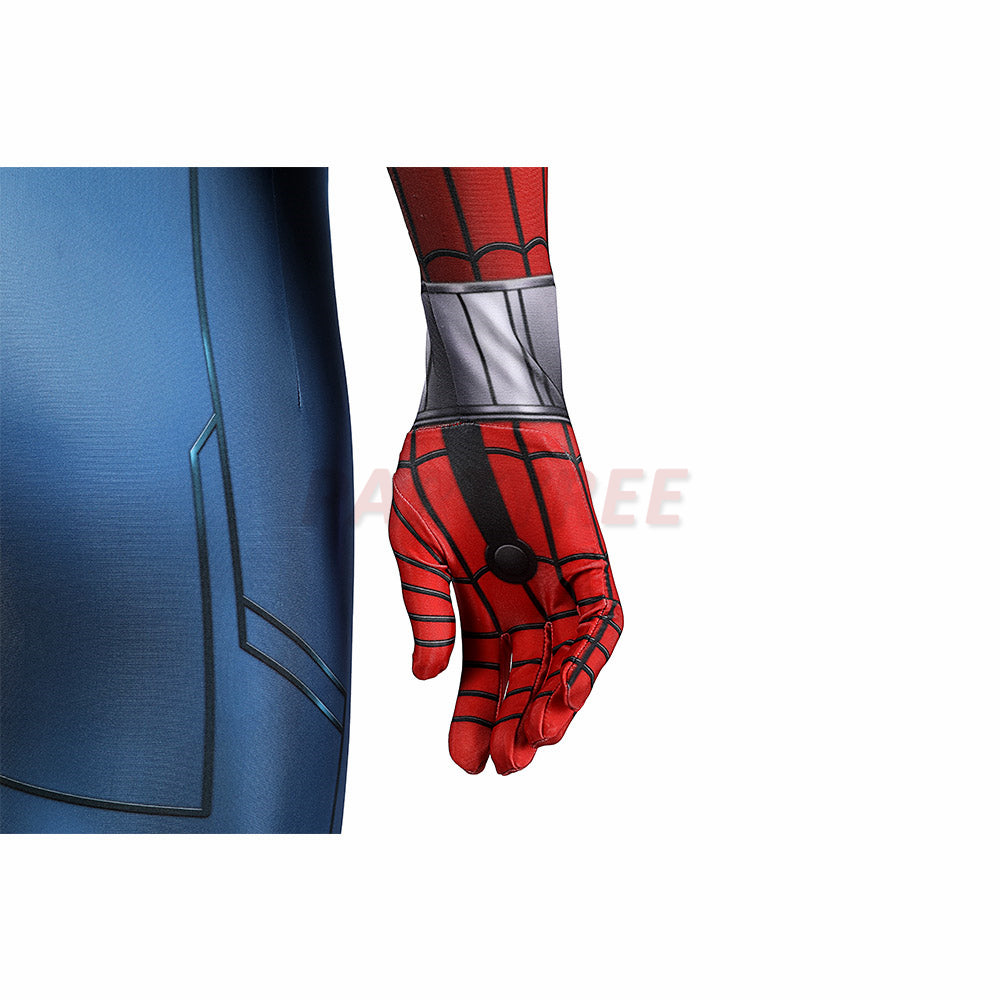 What If Spider-man Cosplay Costume Zombie Hunter Jumpsuits With Cloak