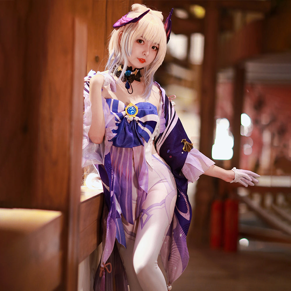 Genshin Impact Sangonomiya Kokomi Cosplay Costumes