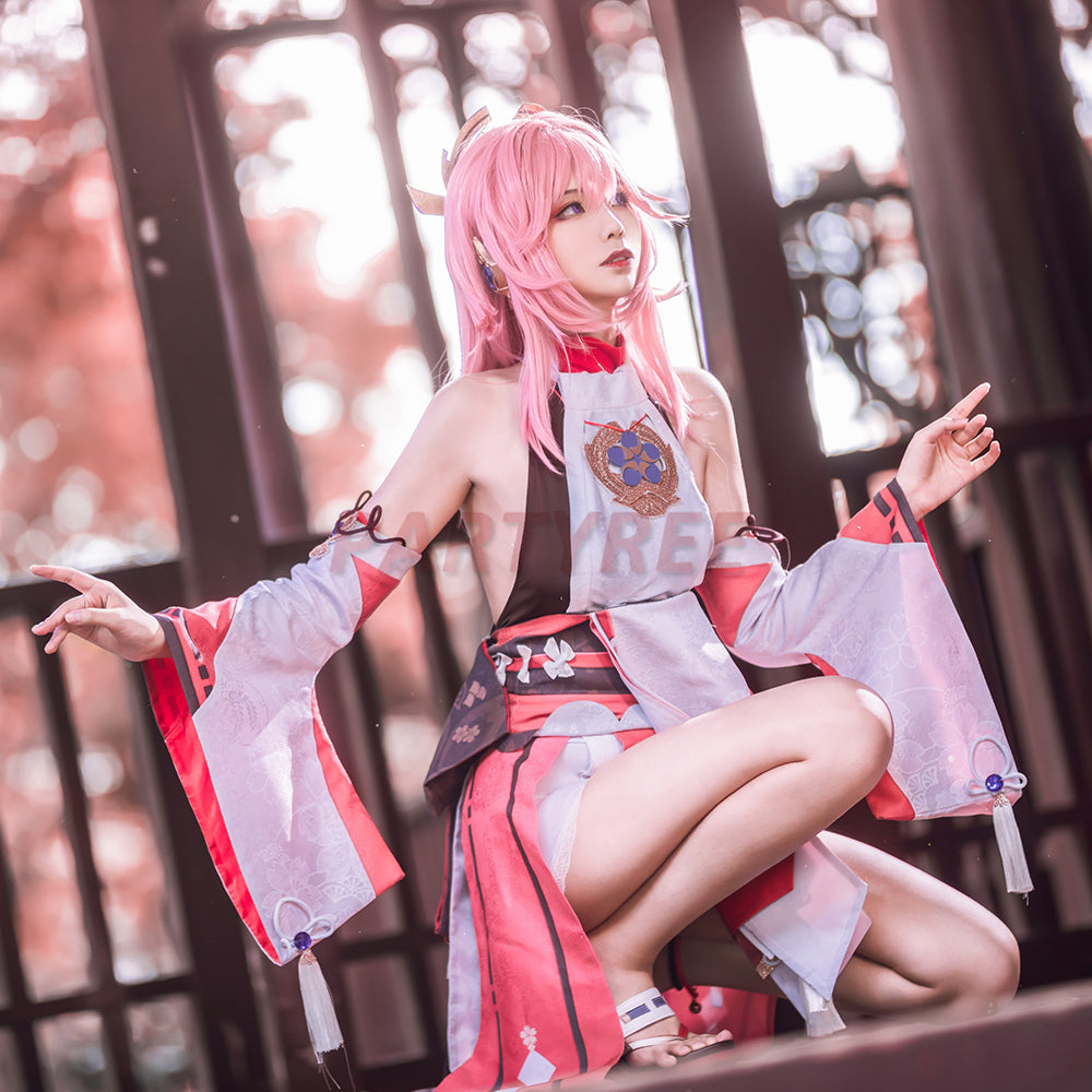 Genshin Impact Yae Miko Cosplay Costumes