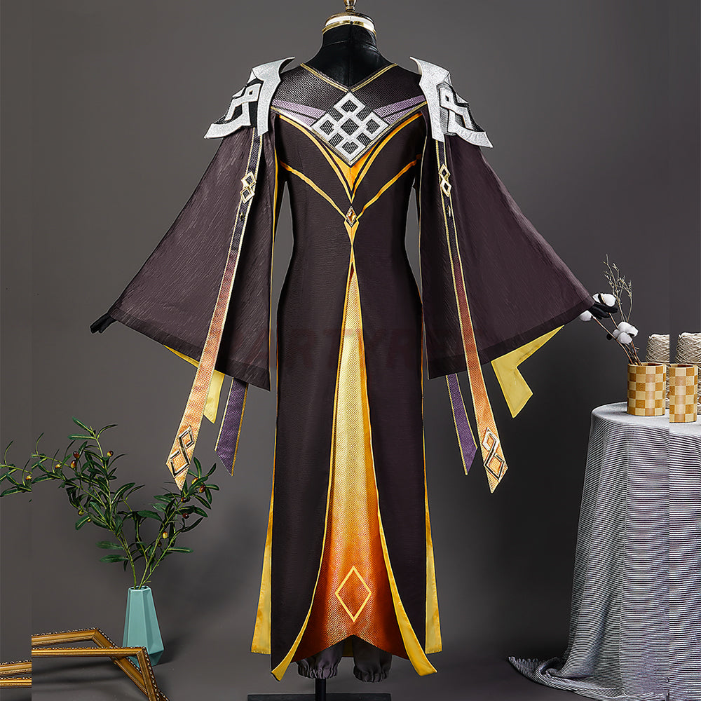 Genshin Impact Zhongli Cosplay Costumes Ver.3