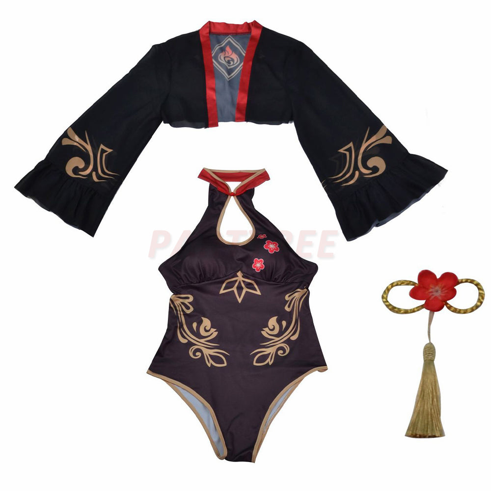 Genshin Impact Swimsuit Hu Tao Cosplay Costumes