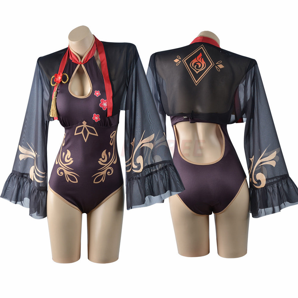 Genshin Impact Swimsuit Hu Tao Cosplay Costumes
