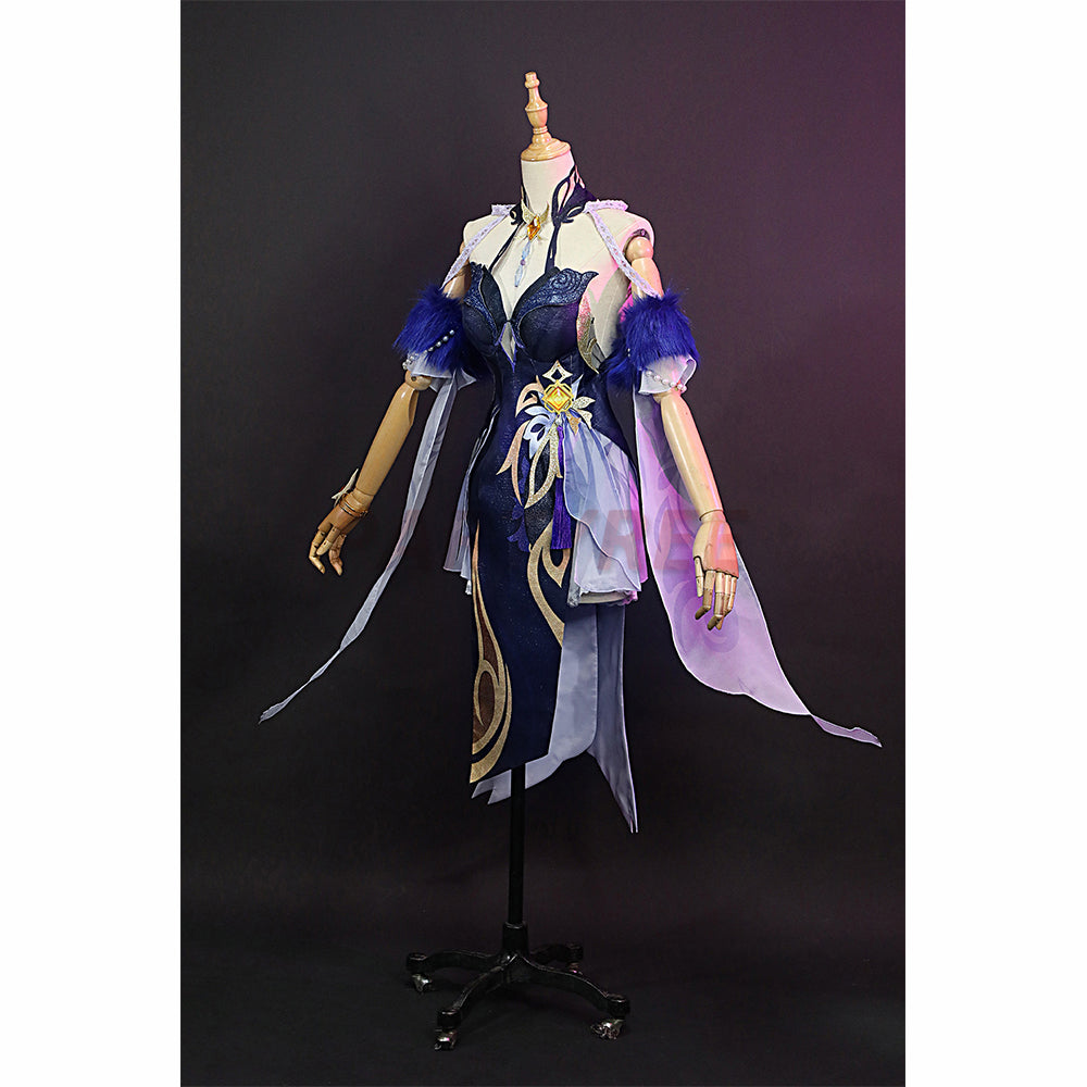 Genshin Impact Ningguang Orchid's Evening Gown Cosplay Costumes